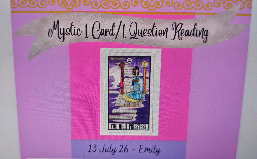 Mystic 1 Card / 1 Question | Written Digital Tarot Card Reading